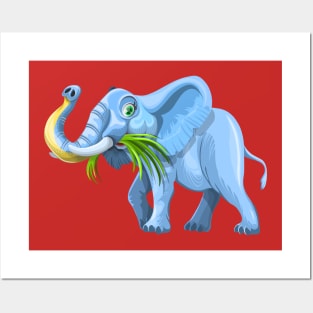 Elephant Illustration Posters and Art